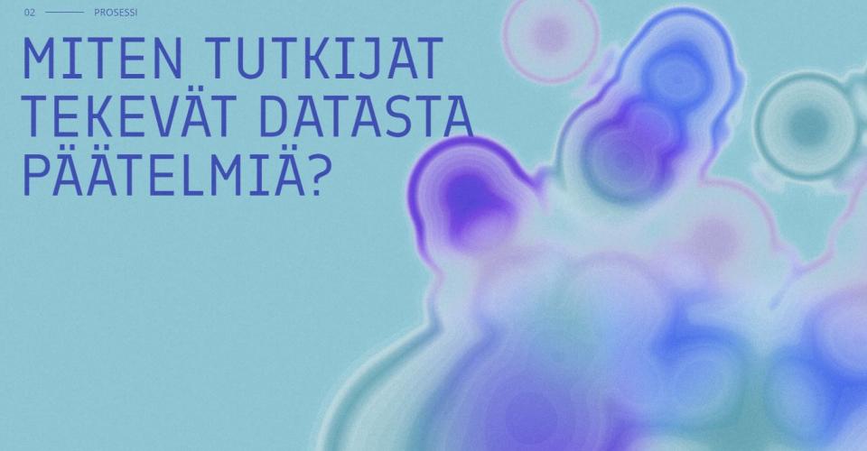 Kuvakaappaus verkkosivusta, jossa teksti: Miten tutkijat tekevät datasta päätelmiä?